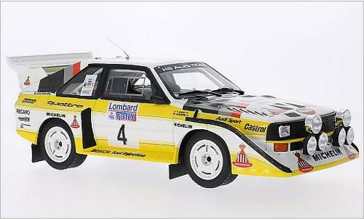 Audi Sport Quattro s1 1/18 Ottomobile No.4 HB Team HB Rallye RAC Lombard 1985 miniature