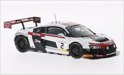 Audi R8 lms 1/43 Spark Ultra No.2 Belgian Club Team 24h Spa 2014 /B.Treluyer miniature