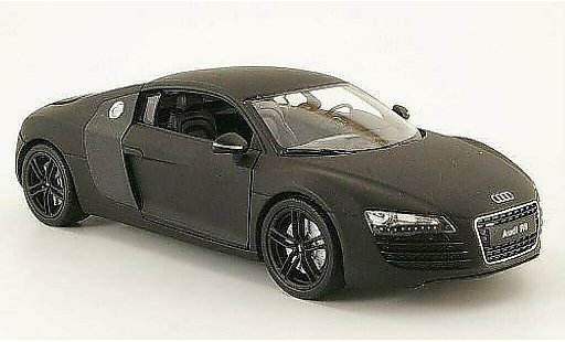 Audi R8 coupe 1/24 Welly mat-noire miniature