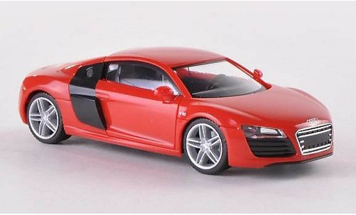 Audi R8 coupe 1/87 Herpa rouge/noire Facelift miniature