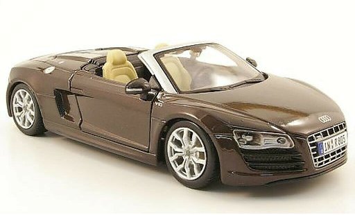 Audi R8 spyder 1/24 Maisto marron miniature