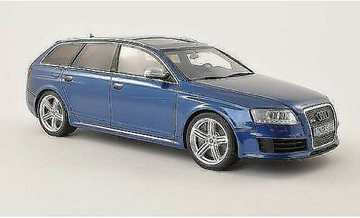 Audi RS6 avant 1/18 Ottomobile (C6) bleu 2008 miniature