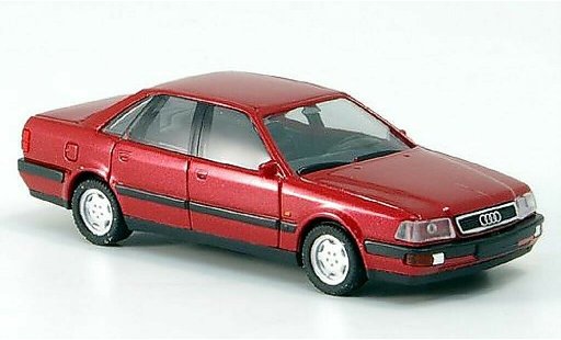Audi V8 berline 1/87 Herpa rouge miniature
