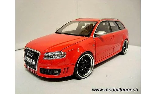 Audi RS4 avant 1/18 Minichamps rouge jantes 19 pouces bbs rs miniature