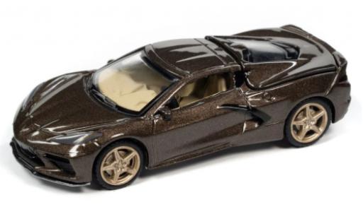 Miniature Chevrolet Corvette 1/64 Auto World (C8) Stingray metallise brun 2020 Chevrolet Corvette 1/64 Auto World (C8) Stingray metallise brun 2020 miniature