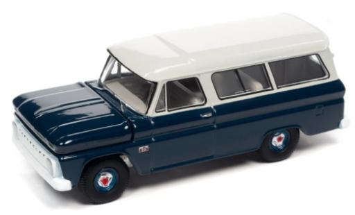 Miniature Chevrolet Suburban 1/64 Auto World bleu foncé/blanche 1966 Chevrolet Suburban 1/64 Auto World bleu foncé/blanche 1966 miniature