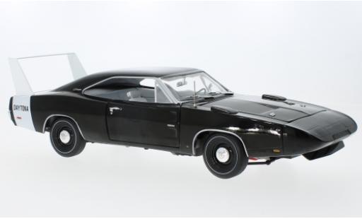 Miniature Dodge Charger 1/18 Auto World Daytona noire/blanche 1969 Dodge Charger 1/18 Auto World Daytona noire/blanche 1969 miniature