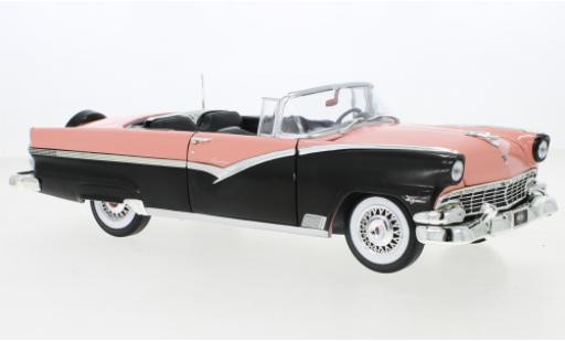 Miniature Ford Fairline 1/18 Auto World Sunliner rose/noire 1956 Ford Fairline 1/18 Auto World Sunliner rose/noire 1956 miniature