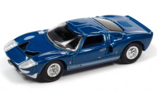 Miniature Ford GT40 1/64 Auto World Mk I metallise bleu 1965 Ford GT40 1/64 Auto World Mk I metallise bleu 1965 miniature