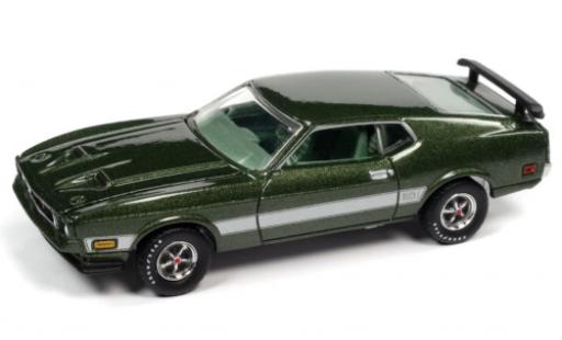 Miniature Ford Mustang 1/64 Auto World Mach 1 metallise vert 1973 Ford Mustang 1/64 Auto World Mach 1 metallise vert 1973 miniature