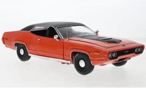 Miniature Plymouth GTX 1/18 Auto World orange/matt-noire 1971 Plymouth GTX 1/18 Auto World orange/matt-noire 1971 miniature