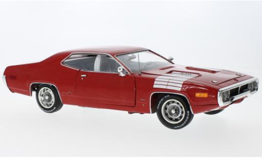 Miniature Plymouth Road Runner 1/18 Auto World GTX rouge/blanche 1972 Plymouth Road Runner 1/18 Auto World GTX rouge/blanche 1972 miniature