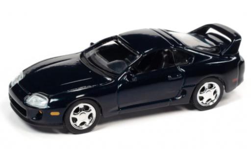 Miniature Toyota Supra 1/64 Auto World bleu foncé 1995 Toyota Supra 1/64 Auto World bleu foncé 1995 miniature