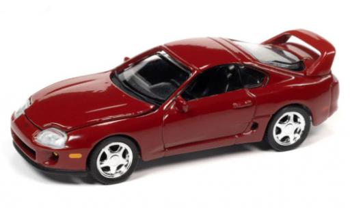 Miniature Toyota Supra 1/64 Auto World rouge foncé 1995 Toyota Supra 1/64 Auto World rouge foncé 1995 miniature