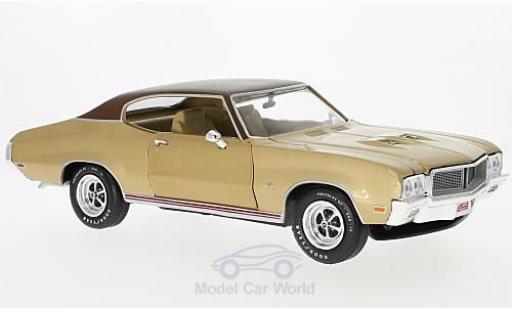 Buick GS 1/18 Auto World Stage 1 metallise beige/marron 1970 miniature