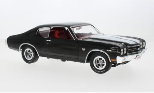 Chevrolet Chevelle 1/18 Auto World SS noire/blanche 1970 1:18 miniature