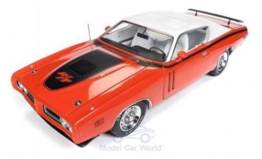 Miniature Dodge Charger 1/18 Auto World R/T Hardtop orange/blanche 1971 Dodge Charger 1/18 Auto World R/T Hardtop orange/blanche 1971 miniature