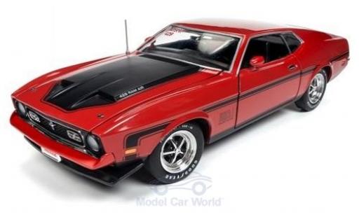 Miniature Ford Mustang 1/18 Auto World Mach 1 rouge/noire 1971 Ford Mustang 1/18 Auto World Mach 1 rouge/noire 1971 miniature