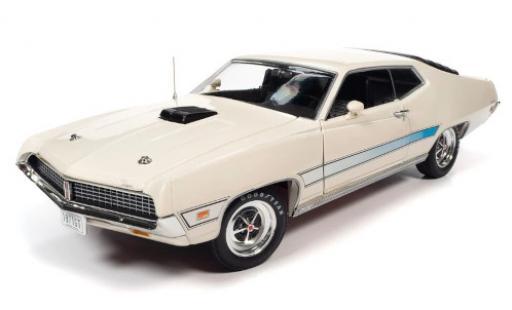Miniature Ford Torino 1/18 Auto World blanche/Dekor 1971 Ford Torino 1/18 Auto World blanche/Dekor 1971 miniature