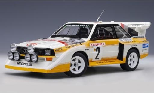 Audi Quattro 1/18 AUTOart S1 No.2 HB Team Rallye Monte Carlo 1986 W.Röhrl/C.Geistdörfer miniature