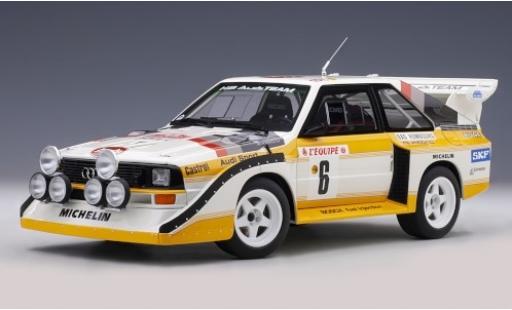 Audi Quattro 1/18 AUTOart S1 No.6 HB Team Rallye Monte Carlo 1986 H.Mikkola/A.Hertz miniature
