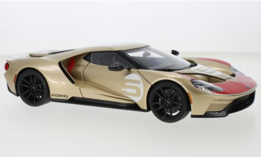 Miniature Ford GT 1/18 AUTOart Heritage Edition gold/rouge Holman Moody Racing 2022 Ford GT 1/18 AUTOart Heritage Edition gold/rouge Holman Moody Racing 2022 miniature