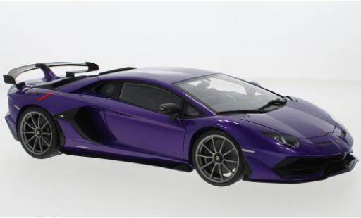 Miniature Lamborghini Aventador 1/18 AUTOart SVJ metallise violetteee 2019 Lamborghini Aventador 1/18 AUTOart SVJ metallise violetteee 2019 miniature