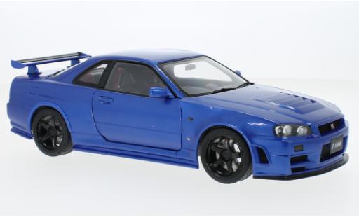 Miniature Nissan Skyline 1/18 AUTOart GT-R (R34) Nismo Z-Tune bleu RHD 2005 Nissan Skyline 1/18 AUTOart GT-R (R34) Nismo Z-Tune bleu RHD 2005 miniature