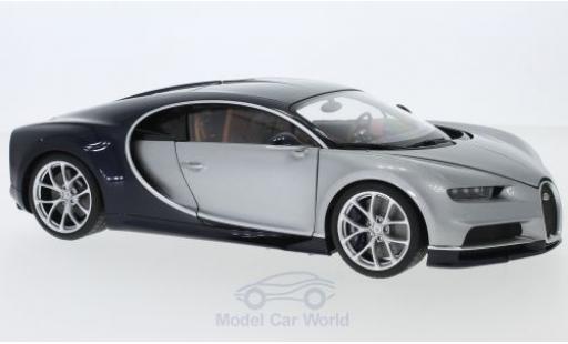 Miniature Bugatti Chiron 1/18 AUTOart grise/bleue 2017 Bugatti Chiron 1/18 AUTOart grise/bleue 2017 miniature