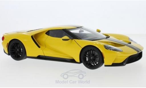 Miniature Ford GT 1/18 AUTOart jaune/noire 2017 Ford GT 1/18 AUTOart jaune/noire 2017 miniature