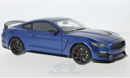 Miniature Ford Mustang 1/18 AUTOart Shelby GT-350R metallise bleue/noire 2017 Ford Mustang 1/18 AUTOart Shelby GT-350R metallise bleue/noire 2017 miniature