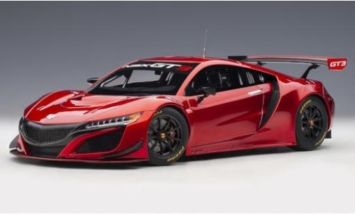 Miniature Honda NSX 1/18 AUTOart GT3 rouge 2018 Plain Body Version Honda NSX 1/18 AUTOart GT3 rouge 2018 Plain Body Version miniature