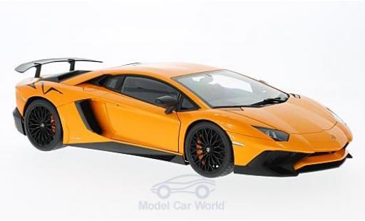 Miniature Lamborghini Aventador 1/18 AUTOart LP750-4 SV metallise orange 2015 Lamborghini Aventador 1/18 AUTOart LP750-4 SV metallise orange 2015 miniature