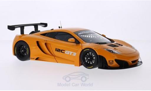 Miniature McLaren MP4-12C 1/18 AUTOart GT3 metallise orange RHD 2011 Presentation Car McLaren MP4-12C 1/18 AUTOart GT3 metallise orange RHD 2011 Presentation Car miniature