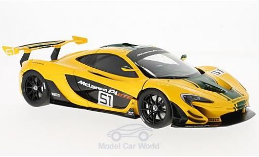 Miniature McLaren P1 1/18 AUTOart GTR jaune/verte 2015 Motorshow Genf McLaren P1 1/18 AUTOart GTR jaune/verte 2015 Motorshow Genf miniature