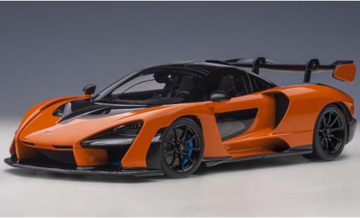 Miniature McLaren Senna 1/18 AUTOart metallise orange/carbon 2018 McLaren Senna 1/18 AUTOart metallise orange/carbon 2018 miniature