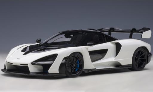 Miniature McLaren Senna 1/18 AUTOart blanche/noire 2018 McLaren Senna 1/18 AUTOart blanche/noire 2018 miniature