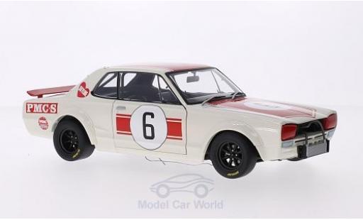 Nissan Skyline 1/18 AUTOart GT-R (KPGC10) RHD No.6 GP Japan 1971 K.Takahashi miniature