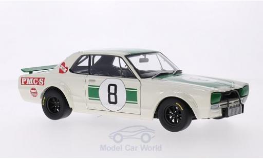 Nissan Skyline 1/18 AUTOart GT-R (KPGC10) RHD No.8 GP Japan 1971 M.Hasemi miniature