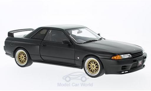 Miniature Nissan Skyline 1/18 AUTOart GT-R (R32) matt-noire RHD Tuned Version ohne Vitrine Nissan Skyline 1/18 AUTOart GT-R (R32) matt-noire RHD Tuned Version ohne Vitrine miniature
