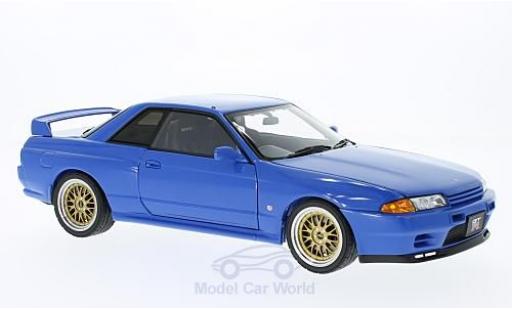 Miniature Nissan Skyline 1/18 AUTOart GT-R (R32) V-Spec II bleue RHD Tuned Version Nissan Skyline 1/18 AUTOart GT-R (R32) V-Spec II bleue RHD Tuned Version miniature
