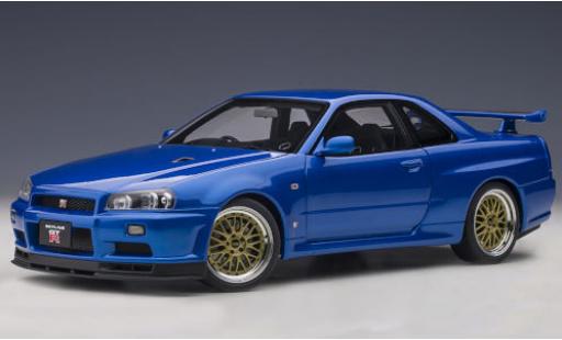 Miniature Nissan Skyline 1/18 AUTOart GT-R V-Spec II (R34) metallise bleue RHD 2001 mit BBS LM-Felgen Nissan Skyline 1/18 AUTOart GT-R V-Spec II (R34) metallise bleue RHD 2001 mit BBS LM-Felgen miniature