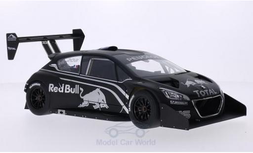 Peugeot 208 T16 1/18 AUTOart T16 matt-noire/Dekor International Hill Climb Pikes Peak Präsentationsfahrzeug miniature