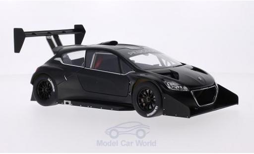 Peugeot 208 T16 1/18 AUTOart T16 matt-noire Pikes Peak 2013 Plain Body Version miniature