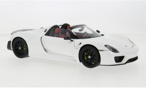 Miniature Porsche 918 1/18 AUTOart Spyder Weissach Package blanche/rouge 1:18 Porsche 918 1/18 AUTOart Spyder Weissach Package blanche/rouge 1:18 miniature