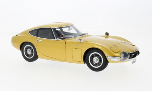 Miniature Toyota 2000 GT 1/18 AUTOart gold 1967 1:18 Toyota 2000 GT 1/18 AUTOart gold 1967 1:18 miniature