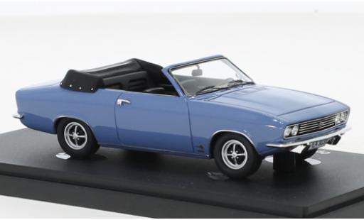 Opel Manta 1/43 AutoCult Autocult/Avenue 43 A cabriolet Karmann bleu 1971 miniature