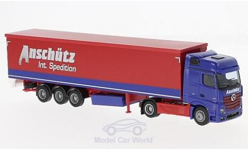 Miniature Mercedes Actros 1/87 AWM 2 Big. Aerop. Anschütz Schubb.-SZ Mercedes Actros 1/87 AWM 2 Big. Aerop. Anschütz Schubb.-SZ miniature