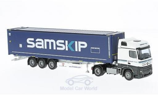 Miniature Mercedes Actros 1/87 AWM 2 Big. Aerop. Samskip 45 OS Cont.-SZ Mercedes Actros 1/87 AWM 2 Big. Aerop. Samskip 45 OS Cont.-SZ miniature