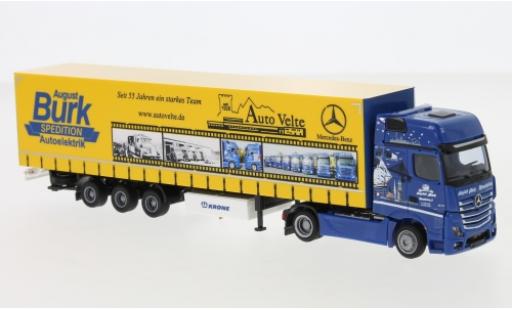 Miniature Mercedes Actros 1/87 AWM 2 Giga./Aerop. August Burk Spedition Mega-Gardinenplanensattelzug Mercedes Actros 1/87 AWM 2 Giga./Aerop. August Burk Spedition Mega-Gardinenplanensattelzug miniature